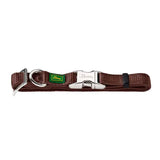 Nylonhalsbånd Alu-Strong Basic L 40-55 cm brun - Maxi Zoo Danmark