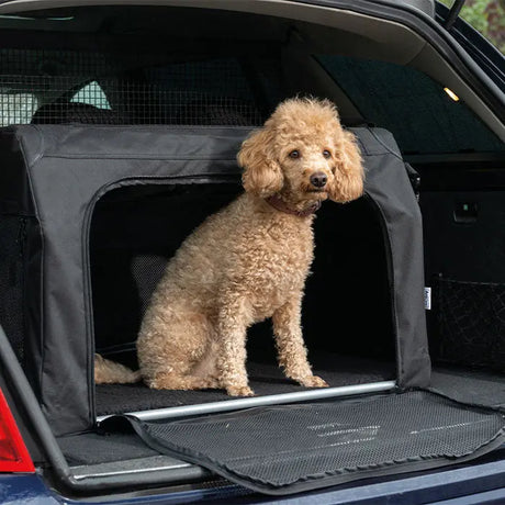 Transportboks Traveller sort - Maxi Zoo Danmark