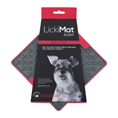 LickiMat Deluxe 20 cm rød - Maxi Zoo Danmark