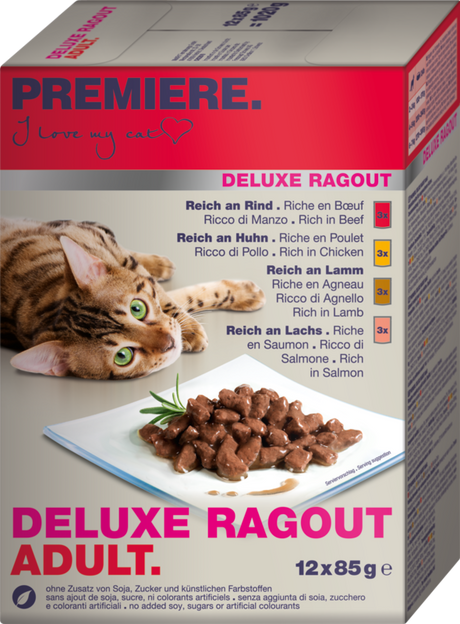 Adult Deluxe Multipack, pouchRagout 12x85 g - Maxi Zoo Danmark