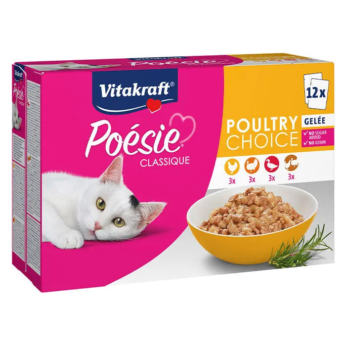 Poésie Classique, gelé 4 varianter 12x85g - Maxi Zoo Danmark