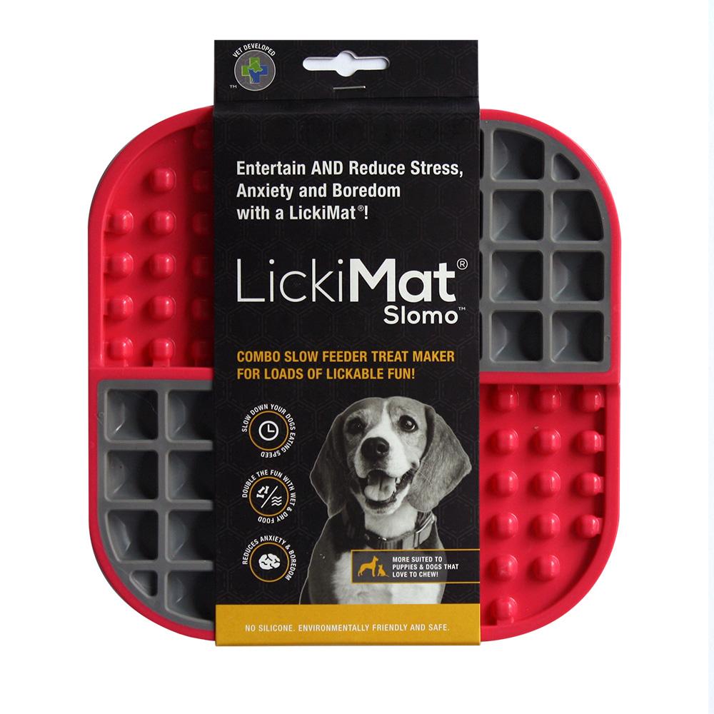 LickiMat Slomo20 cm rød - Maxi Zoo Danmark