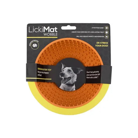 LickiMat Wobble ø18x8 cm orange - Maxi Zoo Danmark