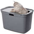 Kattetoilet Top Entry58x39x39 cm grå - Maxi Zoo Danmark