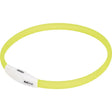 Lyshalsbånd Blinking Silikone 65 cm gul - Maxi Zoo Danmark