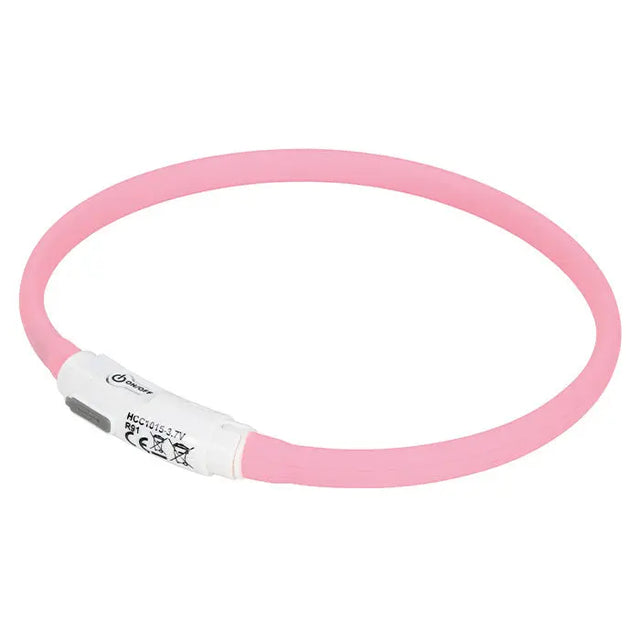 Lyshalsbånd Blinking Candy 35 cm lyserød - Maxi Zoo Danmark