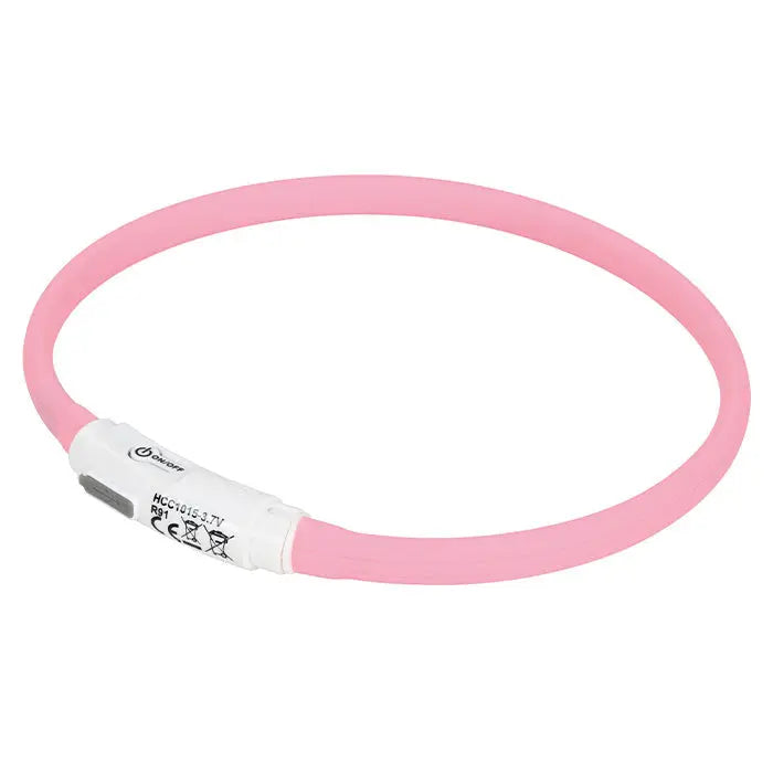 Lyshalsbånd Blinking Candy 45 cm lyserød - Maxi Zoo Danmark