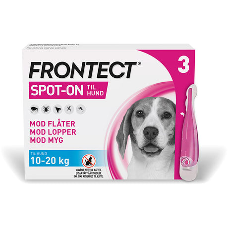 Flåt-, mygge- & loppemiddel Spot-on hund 10-20 kg - 3x2 ml - Maxi Zoo Danmark