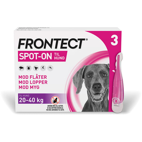 Flåt-, mygge- & loppemiddel Spot-on hund 20-40 kg - 3x4 ml - Maxi Zoo Danmark