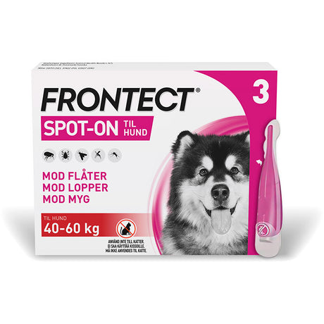 Flåt-, mygge- & loppemiddel Spot-on hund 40-60 kg - 3x6 ml - Maxi Zoo Danmark