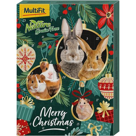 Julekalender kornfri til gnaver & kanin 250 g - Maxi Zoo Danmark