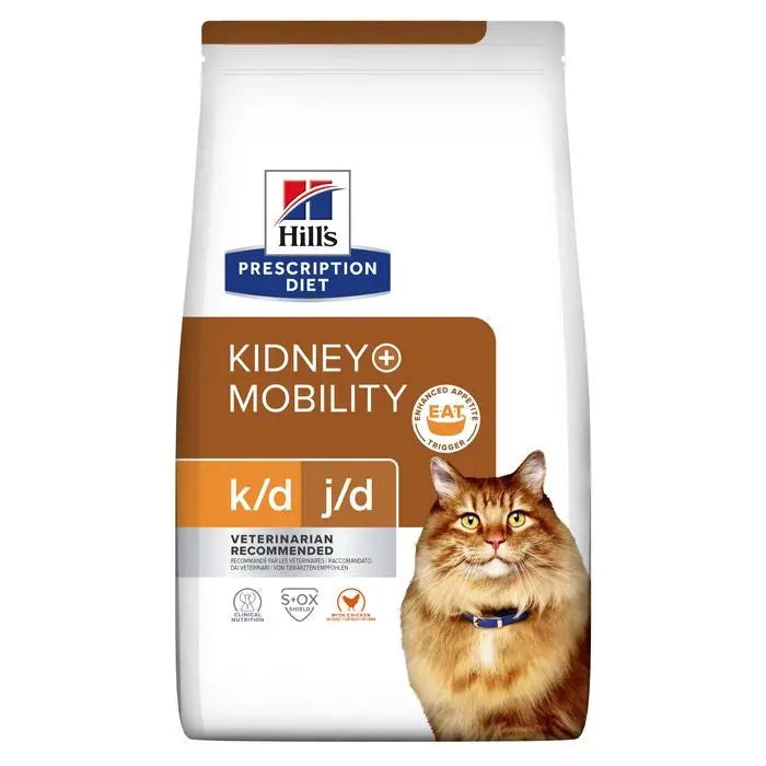 Diætetisk foder k/d + Mobility nyre Kylling 3 kg - Maxi Zoo Danmark