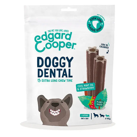 Dental Sticks Small Jordbær & Mint 7stk, 8cm - Maxi Zoo Danmark