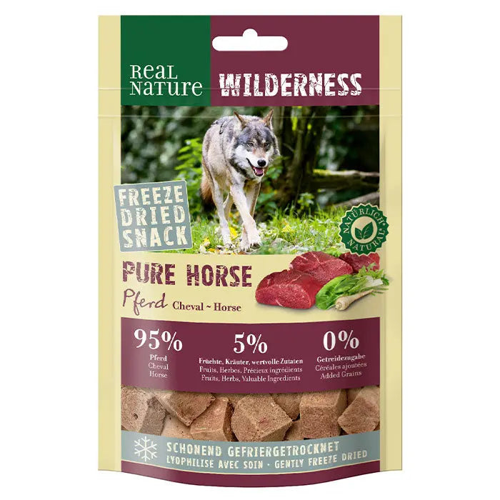 Wilderness freeze dried Pure Hest 50 g - Maxi Zoo Danmark