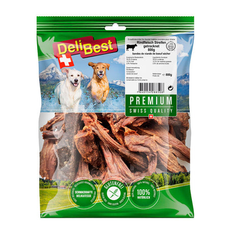Premium okse strimler Okse 800 g - Maxi Zoo Danmark