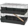 Dobbeltbur Pharos 118x59x86 cm grå - Maxi Zoo Danmark