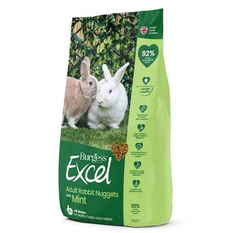 Excel kanin adult mint 1,5 kg - Maxi Zoo Danmark