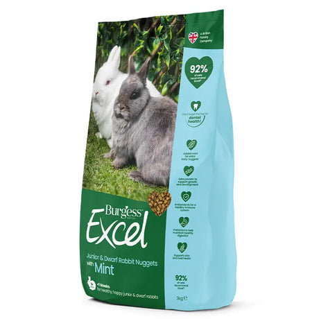 Excel kanin junior og dværgkanin mint 3 kg - Maxi Zoo Danmark