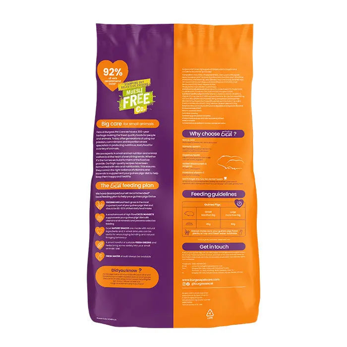 Excel marsvin adult solbær & oregano 1,5 kg - Maxi Zoo Danmark
