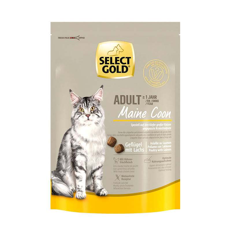 Adult Maine Coon Fjerkræ & laks 300 g - Maxi Zoo Danmark