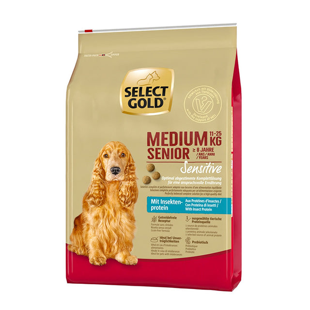 Senior Sensitive Medium insekt 4 kg - Maxi Zoo Danmark