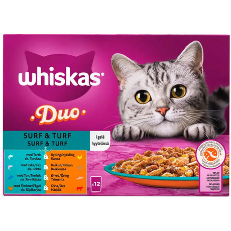Adult Gelé, menuboks Tasty Duo surf & turf 12x85 g - Maxi Zoo Danmark