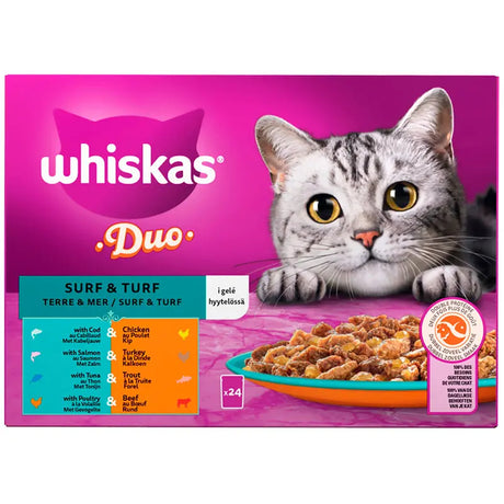 Adult Gelé, menuboks Tasty Duo surf & turf 24x85 g - Maxi Zoo Danmark
