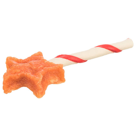 Slikkepind stjerne kylling 12 cm 14 g - Maxi Zoo Danmark