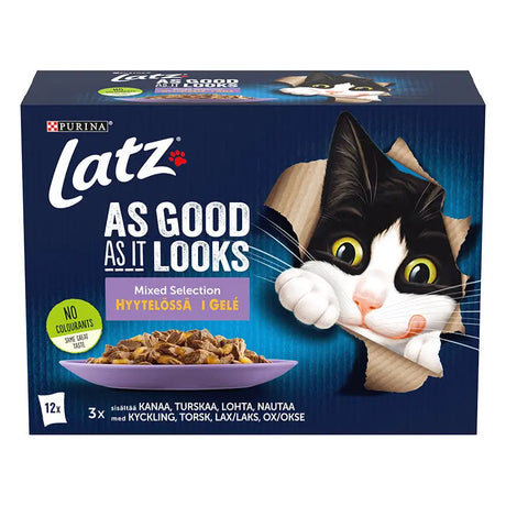 Menuboks As good As It Looks gele´ 4 varianter 12x85 g - Maxi Zoo Danmark
