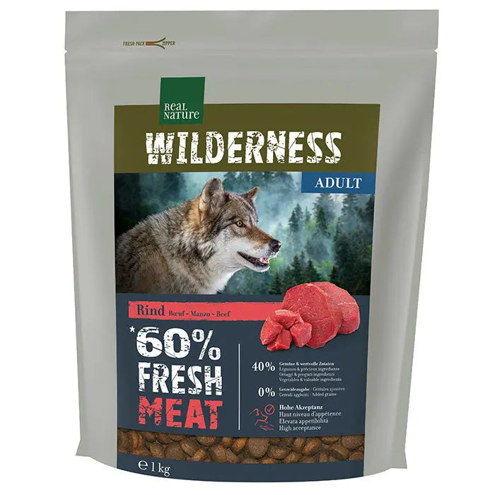 Adult Wilderness Fresh Beef 1 kg okse - Maxi Zoo Danmark