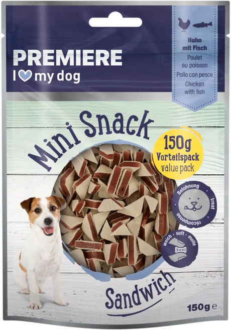 Mini Sandwich fisk 150 g - Maxi Zoo Danmark