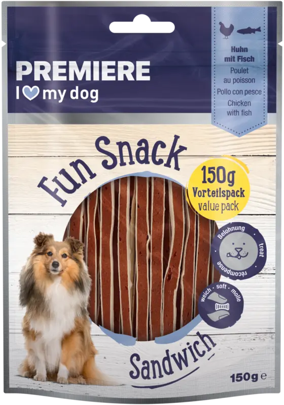Meat sandwich kylling, fisk 150 g - Maxi Zoo Danmark