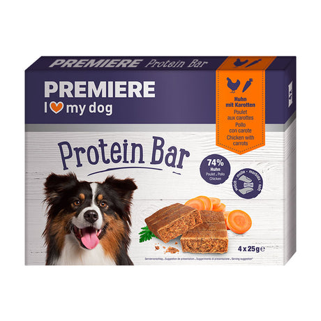 Protein Snack BarKylling og gulerod 4x25 g - Maxi Zoo Danmark