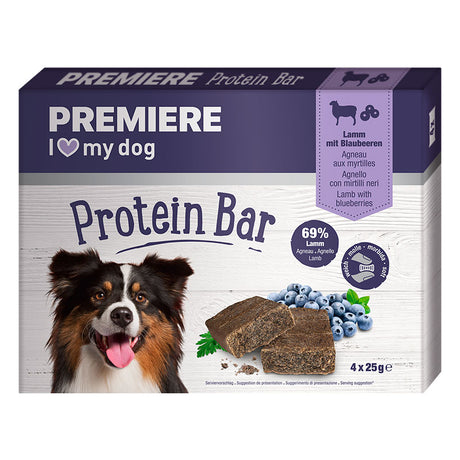 Protein Snack BarLam og blåbær 4x25 g - Maxi Zoo Danmark