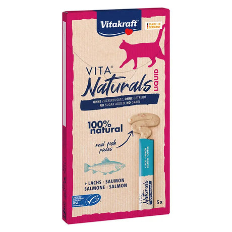 Vita Naturals Liquid snack laks 5x15 g - Maxi Zoo Danmark