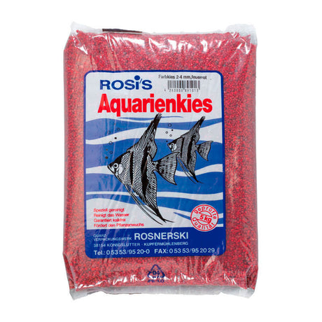 Akvariegrus 5 kg / 2-3 mm rød - Maxi Zoo Danmark
