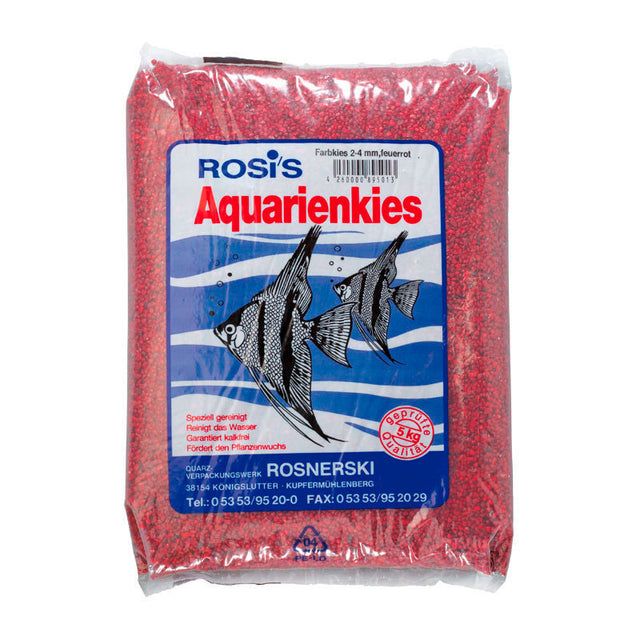 Akvariegrus 5 kg / 2-3 mm rød - Maxi Zoo Danmark