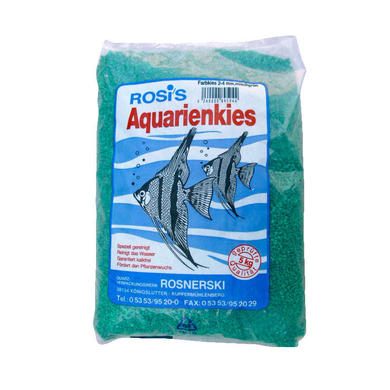 Akvariegrus 5 kg / 2-4 mm grøn - Maxi Zoo Danmark