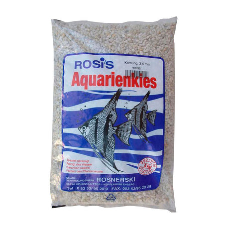 Akvariegrus 5 kg / 3-5 mm hvid - Maxi Zoo Danmark