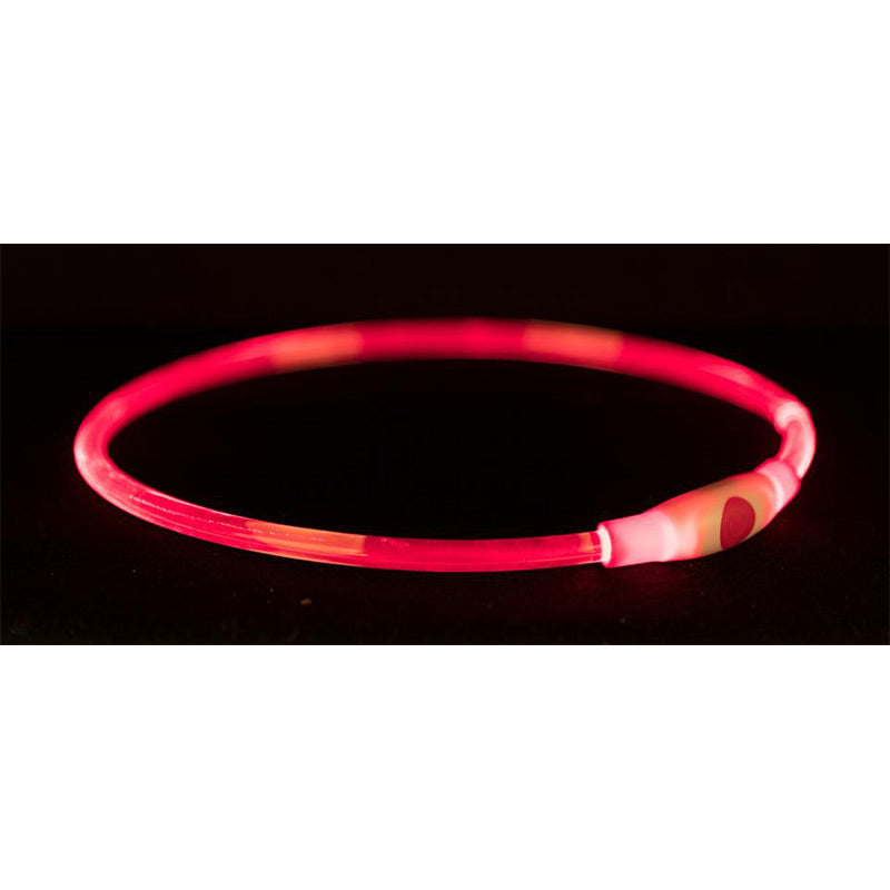 Rød flash lys ring s/m - Maxi Zoo Danmark