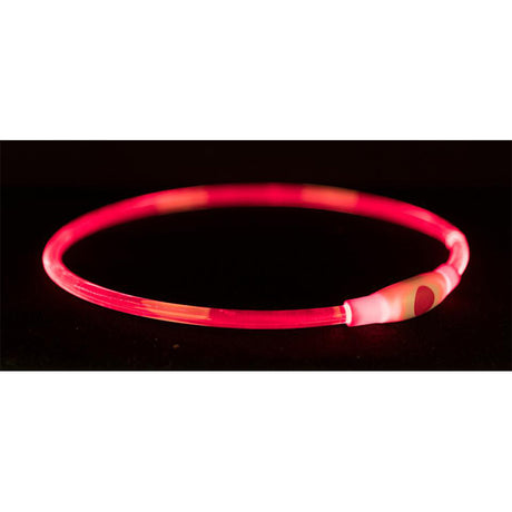 Rød flash lys ring s/m - Maxi Zoo Danmark