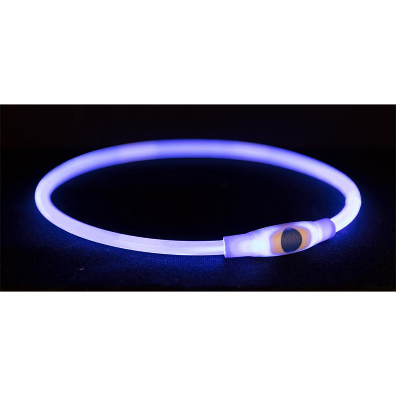 Blå flash lys ring - Maxi Zoo Danmark