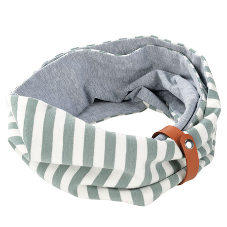 Halstørklæde 65x15 cm grå/hvid - Maxi Zoo Danmark