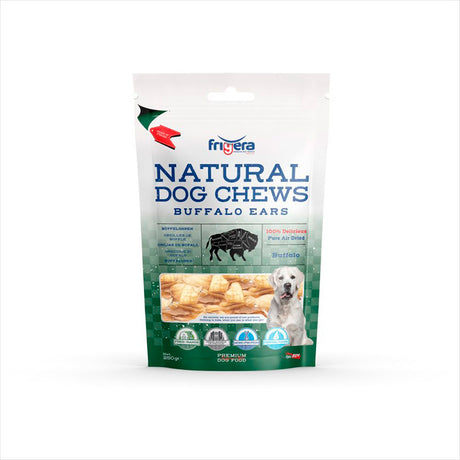 Natural Dog bøffelører 250 g 8 stk - Maxi Zoo Danmark