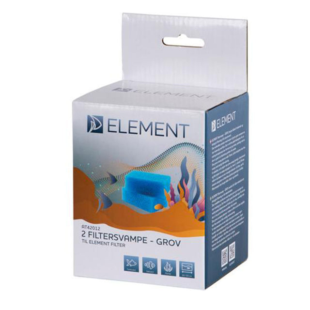 ELEMENT filtersvampe 2 stk grov - Maxi Zoo Danmark