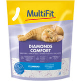 Kattegrus Diamonds Comfort klumpende 8 l - Maxi Zoo Danmark