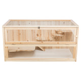Rodent home wood 100x50x50 cm - Maxi Zoo Danmark