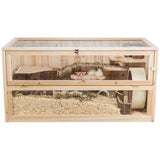 Rodent home wood 100x50x50 cm - Maxi Zoo Danmark