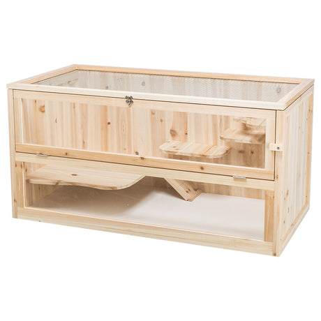 Rodent home wood 100x50x50 cm - Maxi Zoo Danmark