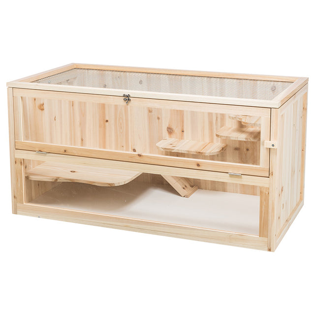 Rodent home wood 100x50x50 cm - Maxi Zoo Danmark